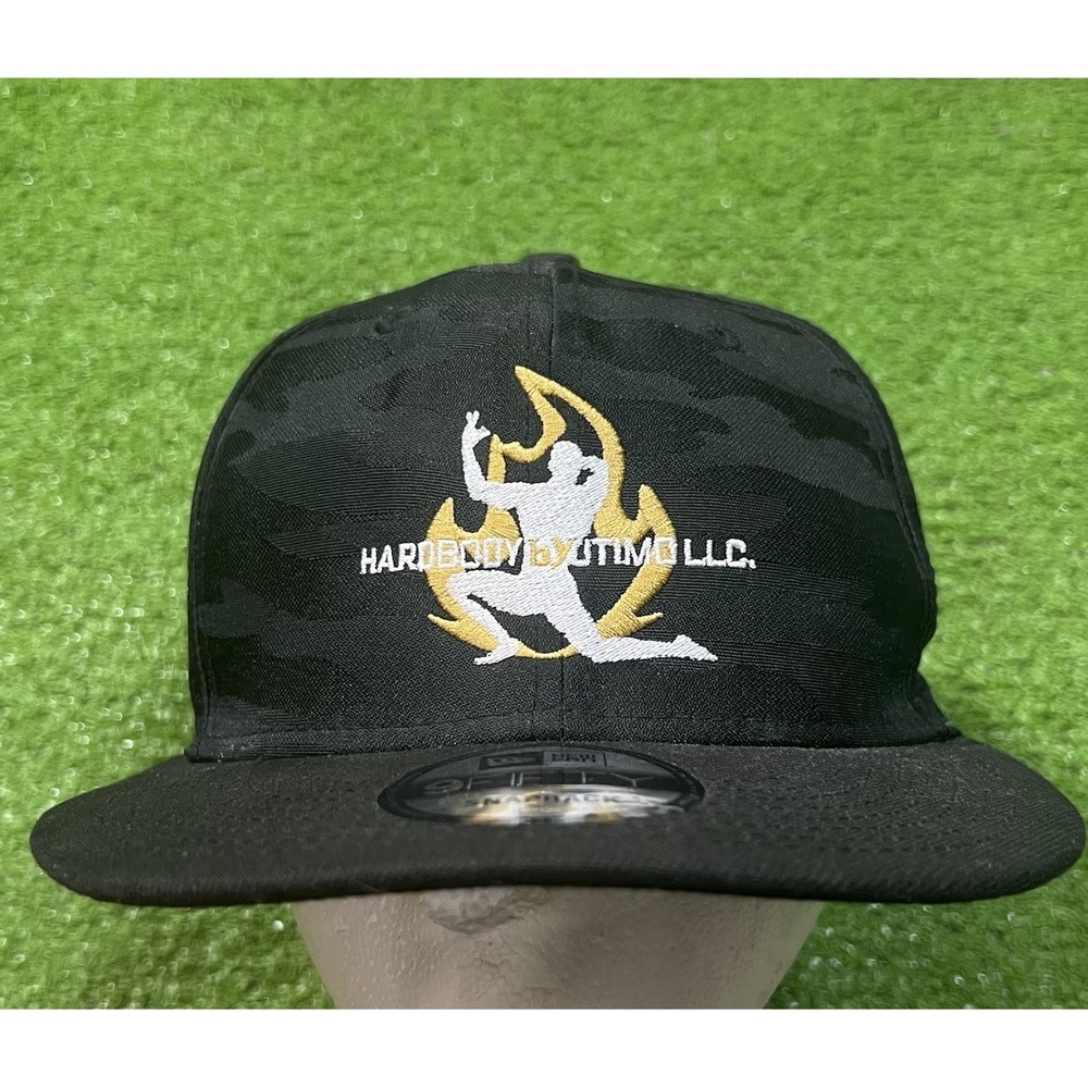 New Era Camo Hardbody SnapBack Black On Black Body Building Weightlifting Gym
